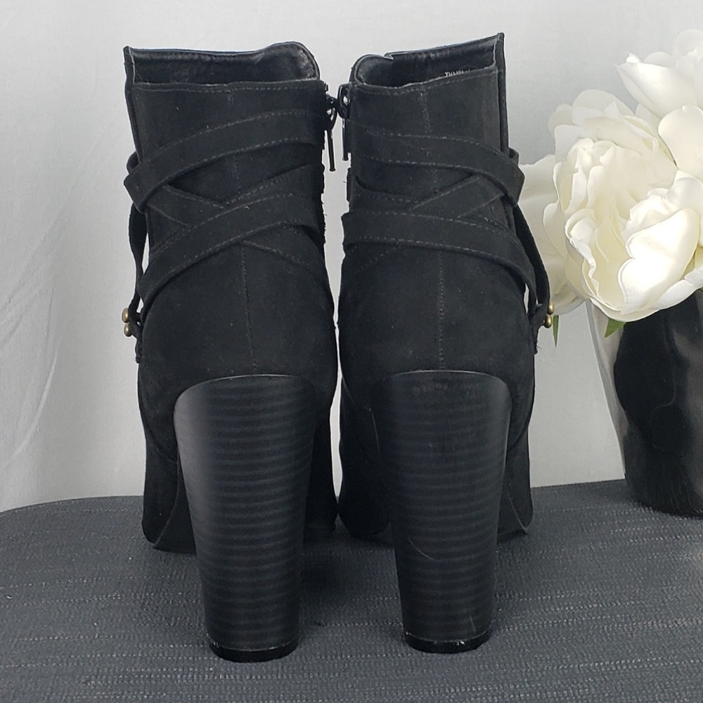 NWOT🔥JUSTFAB Thania Peep Toe Boots Size 9 - Picture 5 of 8